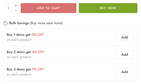 Bulk Discounts